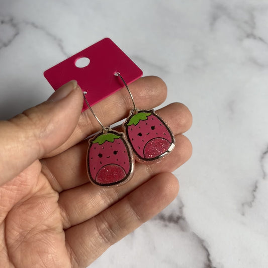 Raspberry Squish Earrings
