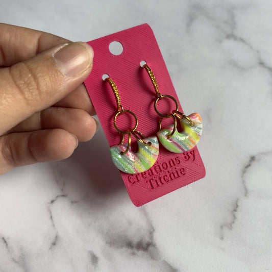 Mini Arch Clay Earrings