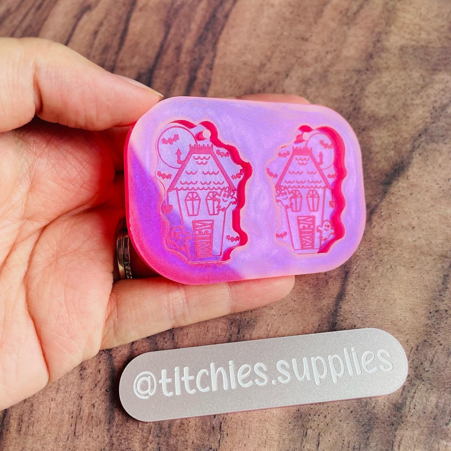 Haunted House Earring Mould