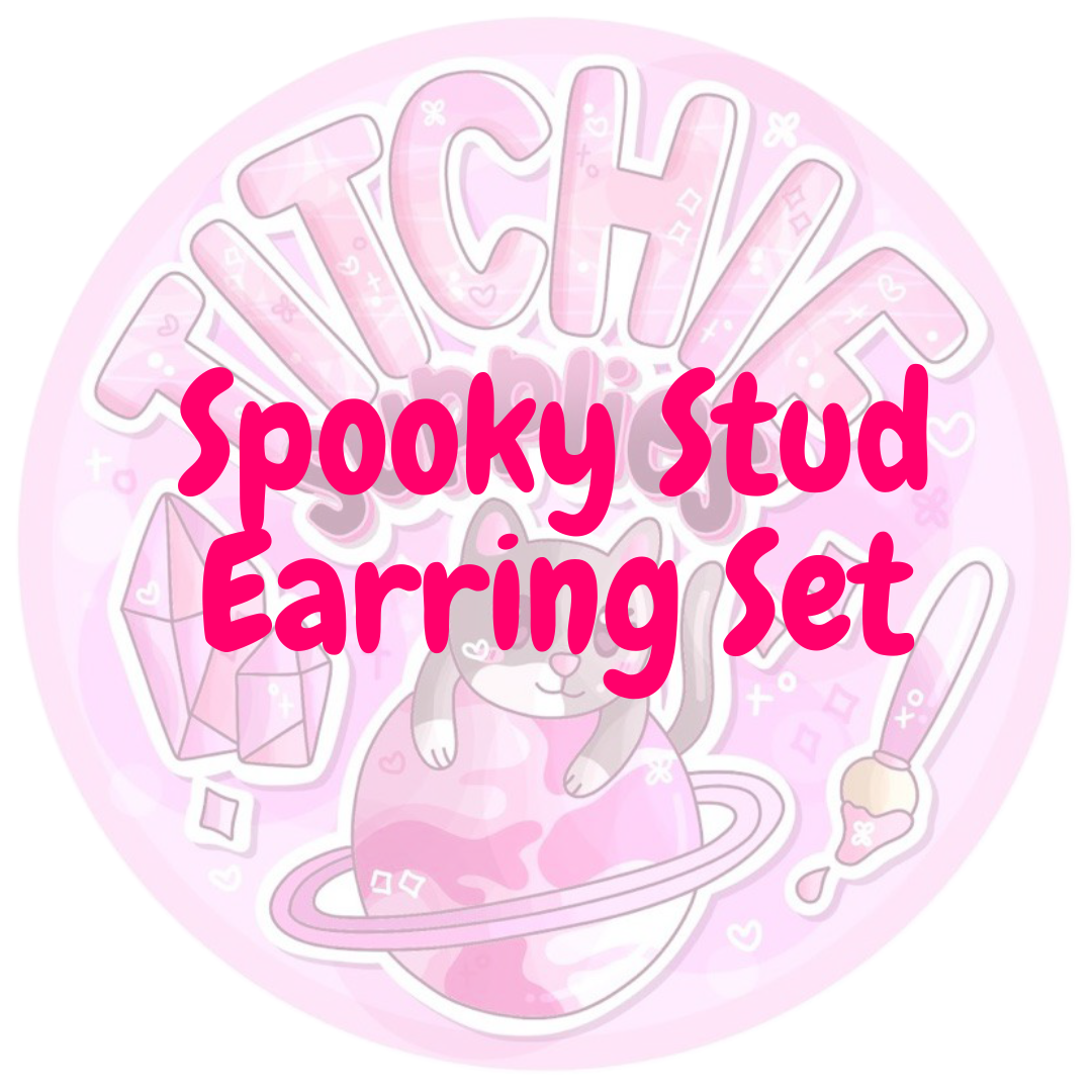 Spooky Stud Earring Mould Set