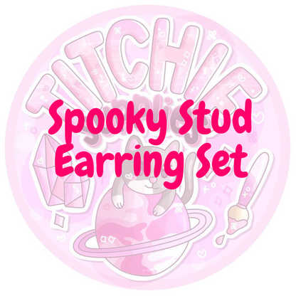 Spooky Stud Earring Mould Set