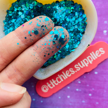 Holographic  Glitter - Teal