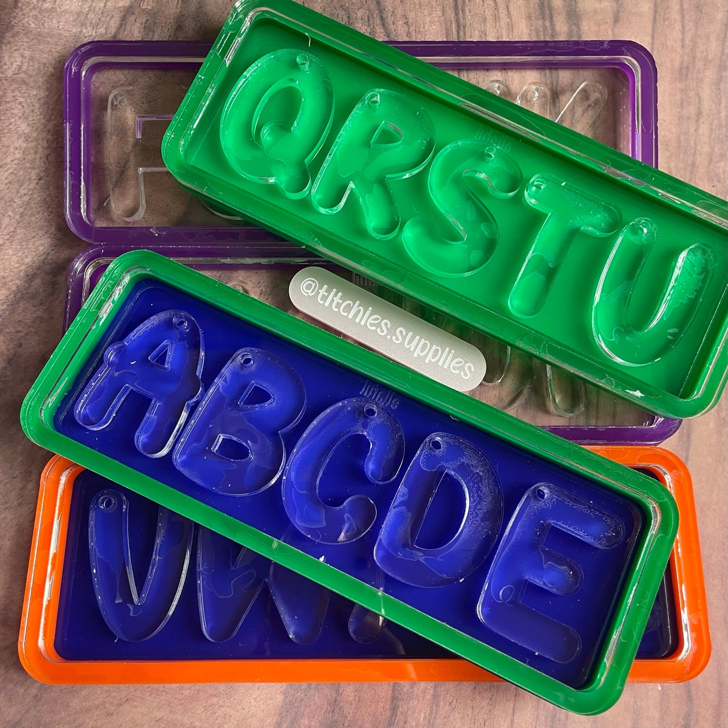 Predrilled Chonky Alphabet Keyring Mould