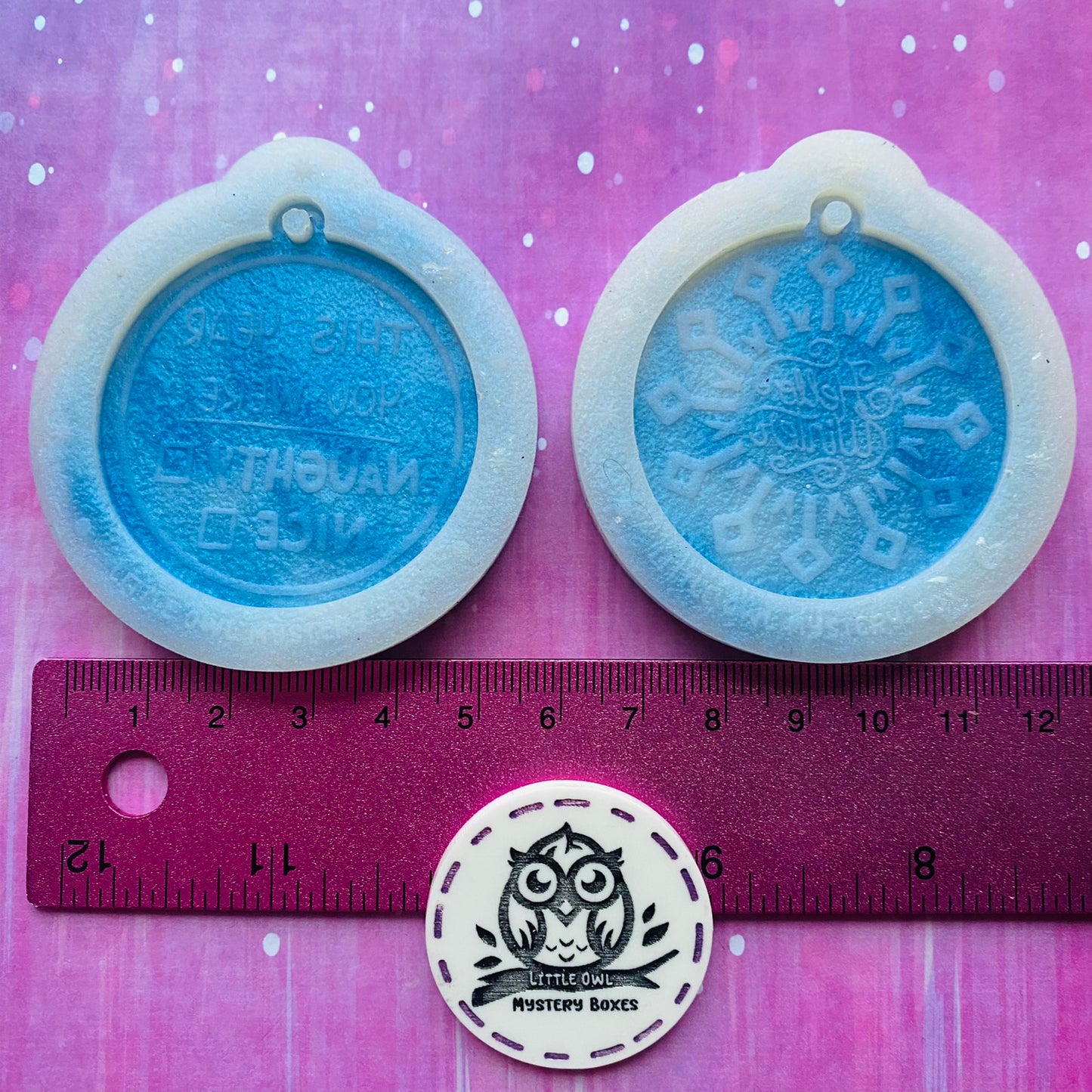 Little Owl Mould - Winter Wonderland Keyrings