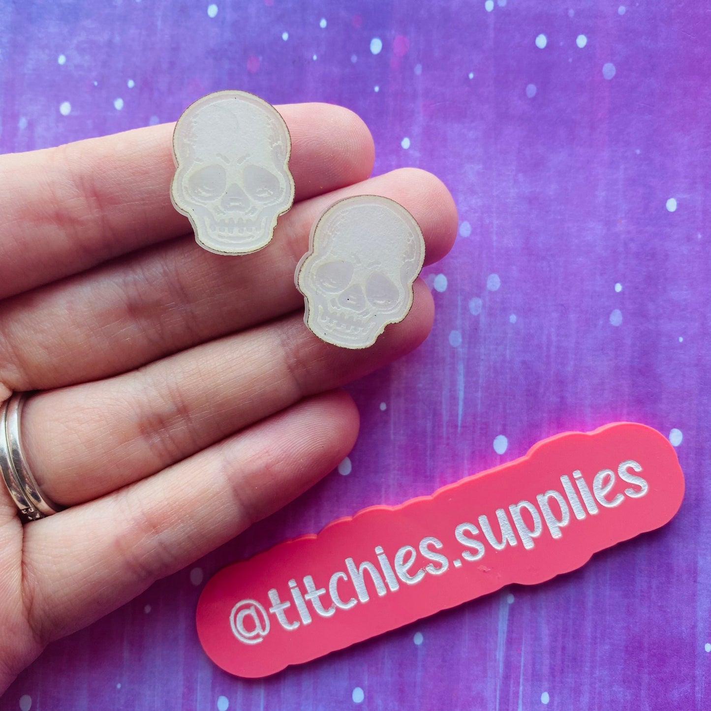 Spooky Pair Stud Earrings Mould - Choose the Design