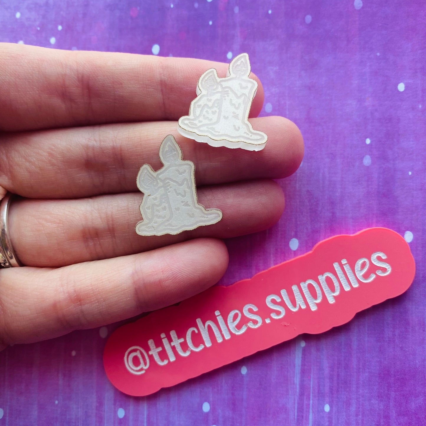 Spooky Pair Stud Earrings Mould - Choose the Design