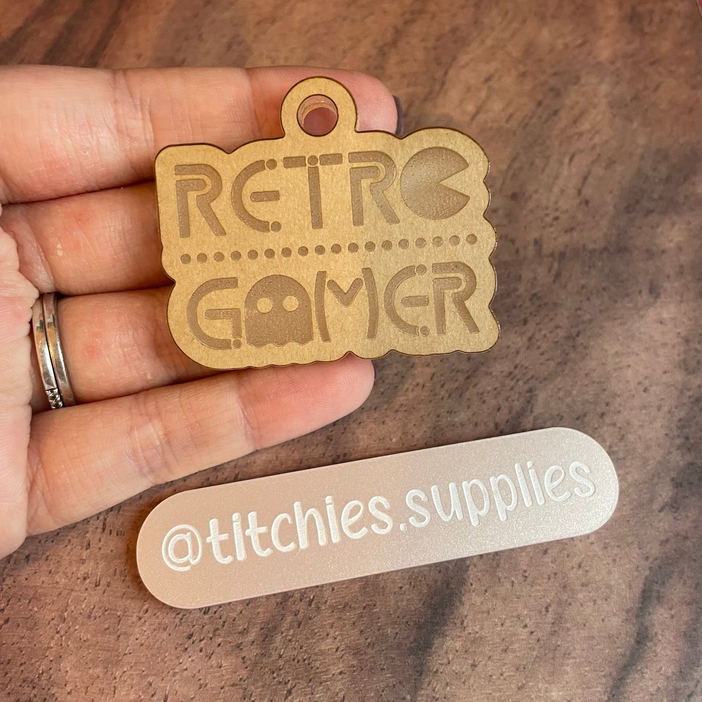 Retro Gamer Keyring Mould, 6mm Thick