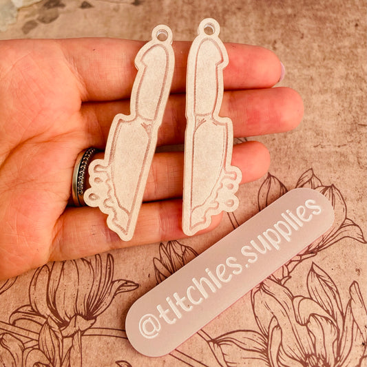 Drippy Knife Earring Mould