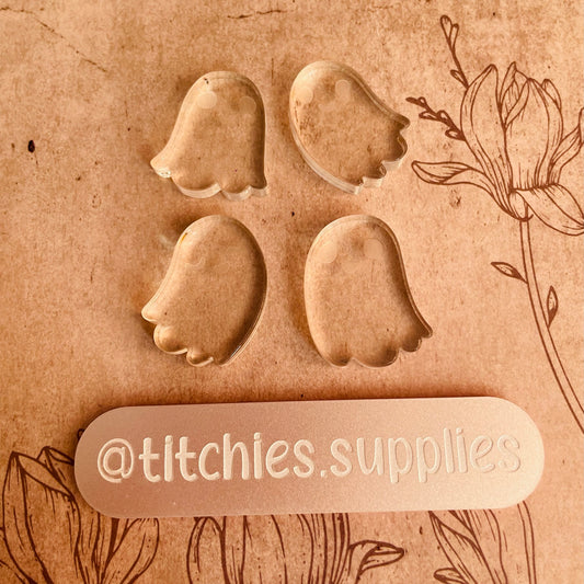 4 x Happy Ghosts Mould, 6mm Thick