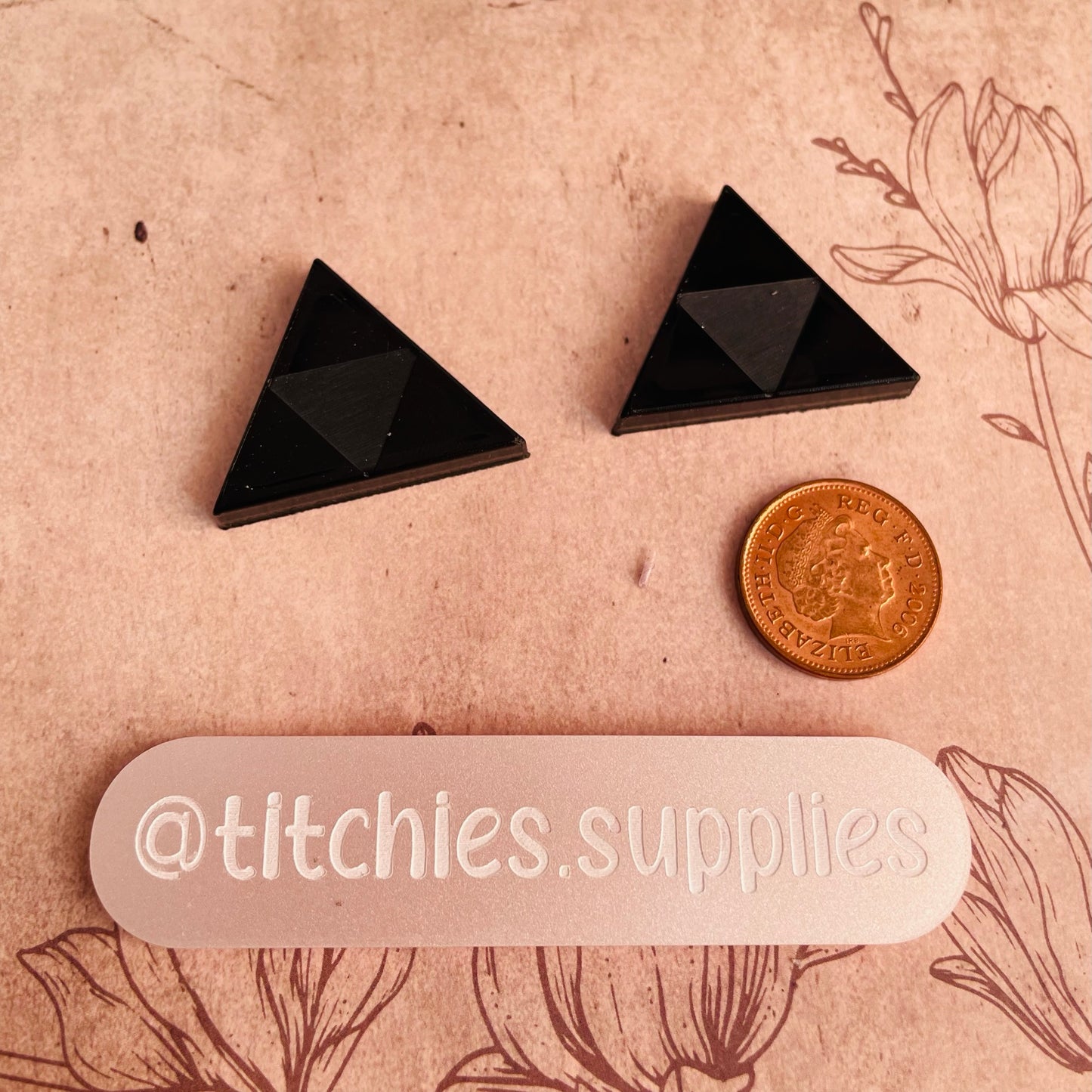 2 x Triangle Symbol  Mould, 5mm Thick