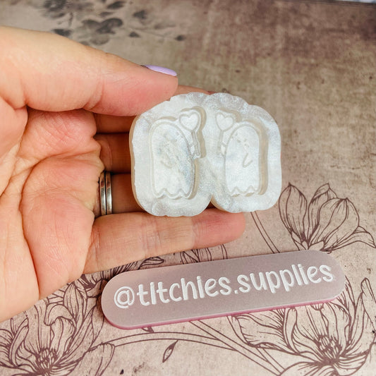 Heart Lolly Ghost Earring Mould