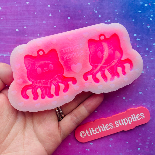 Jelly Cat Earring Mould - Nichiiexe Designs