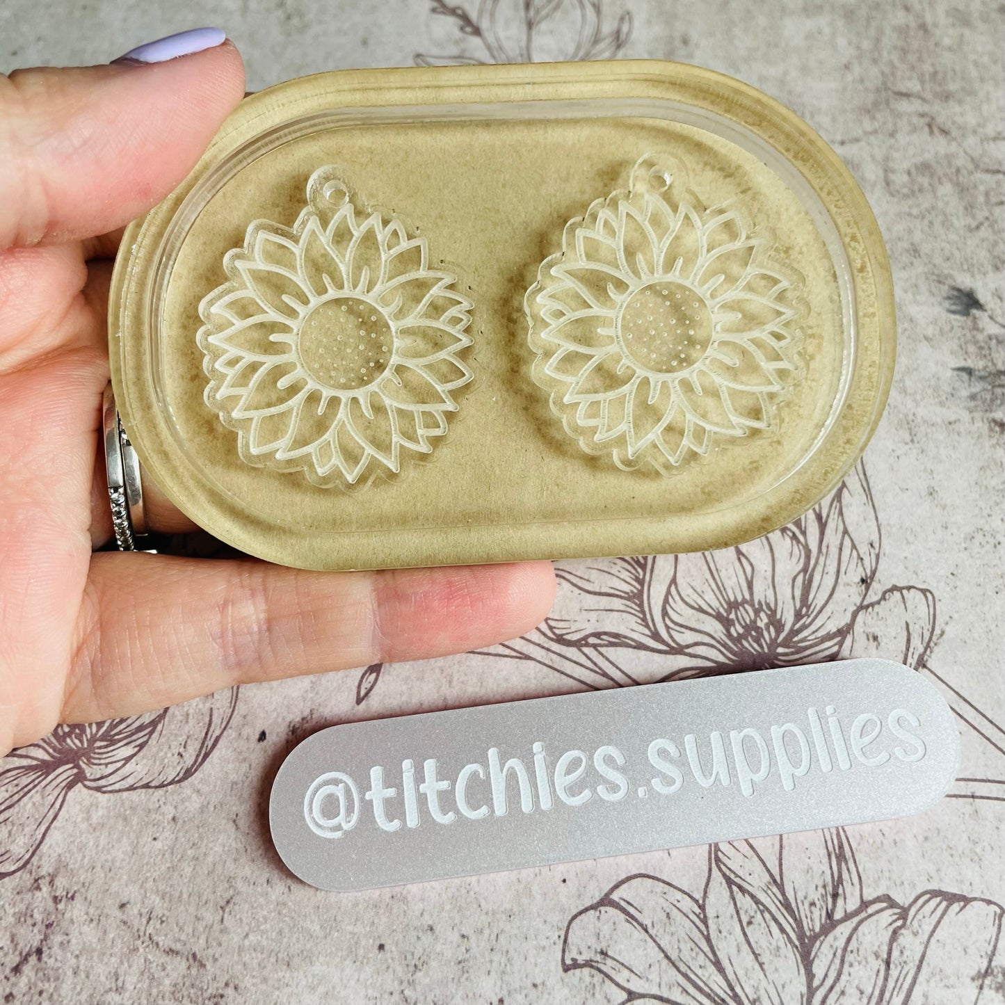 Sunflower Earring Mould