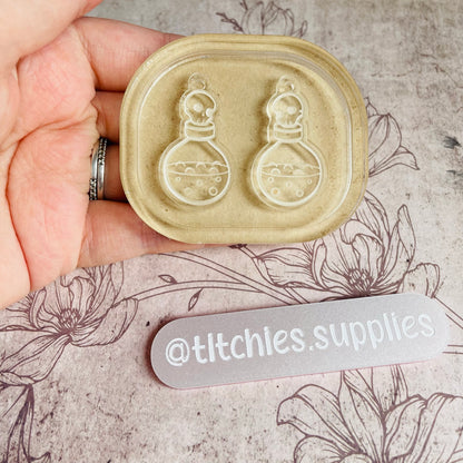 Round Potion Bottle Earring Mould