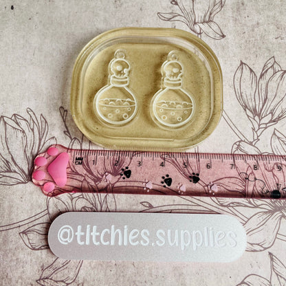 Round Potion Bottle Earring Mould