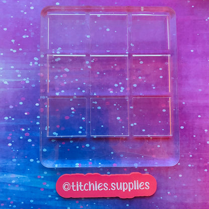 Noughts and Crosses Mould, 9mm Thick, choose your counters