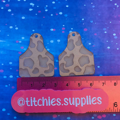 Cow Print Tag Earring Mould