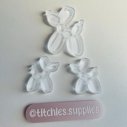 Balloon Dog Trio Mould, 5mm Thick