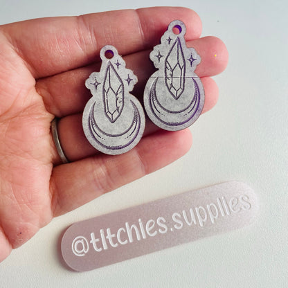 Crystal Moon Earring Mould