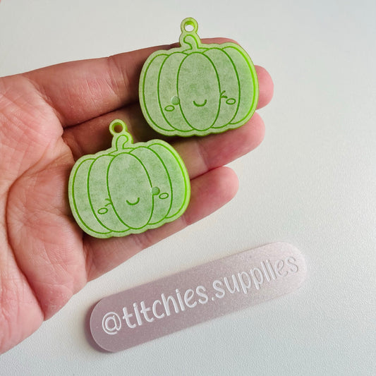 Winky Pumpkin Earring Mould