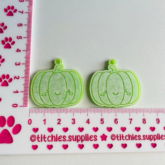 Winky Pumpkin Earring Mould