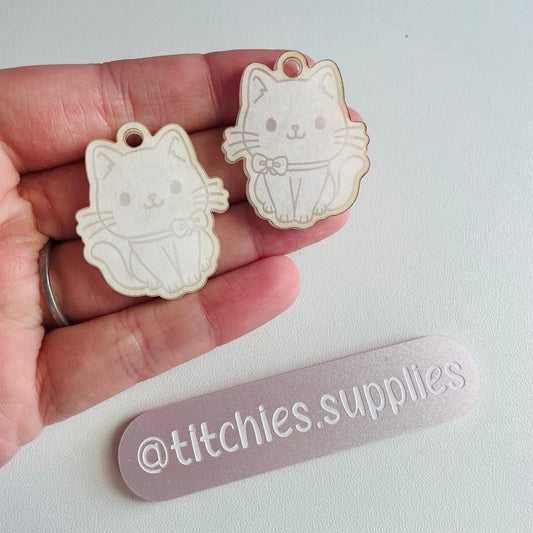 Cute Bow Cat Earring Mould