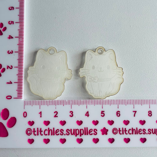 Cute Bow Cat Earring Mould