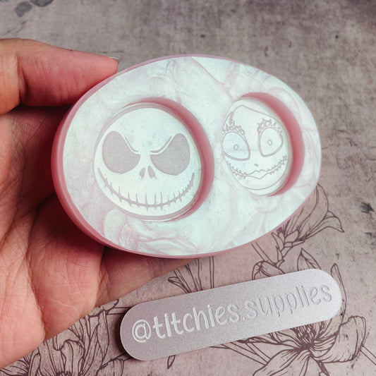 Skeleton Face Token Mould, 6mm Thick