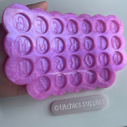 Alphabet Token Palette Mould