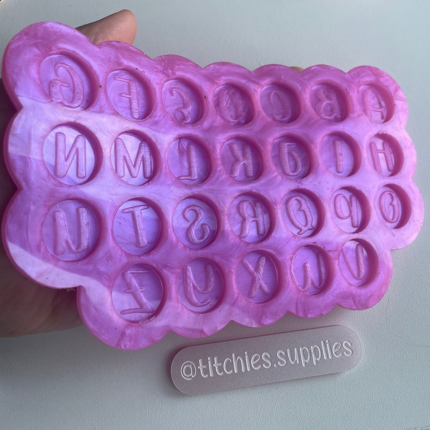 Alphabet Token Palette Mould