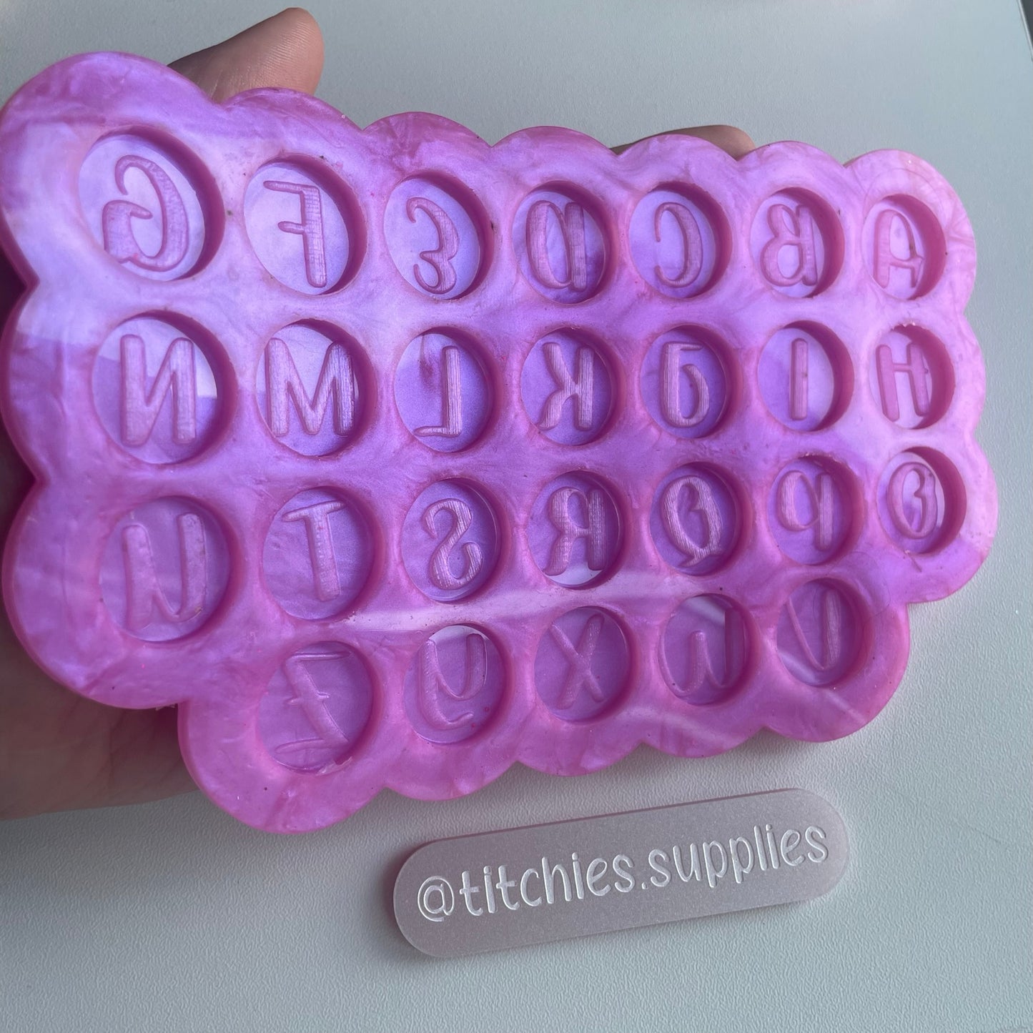 Alphabet Token Palette Mould