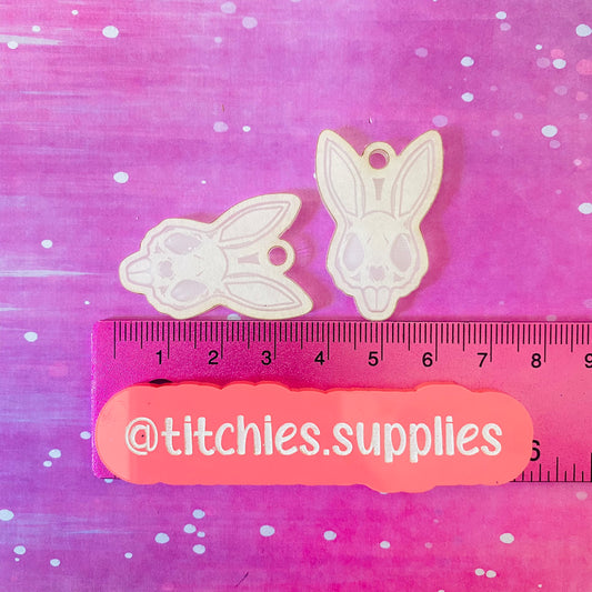 Spooky Bunny Face Earrings Mould