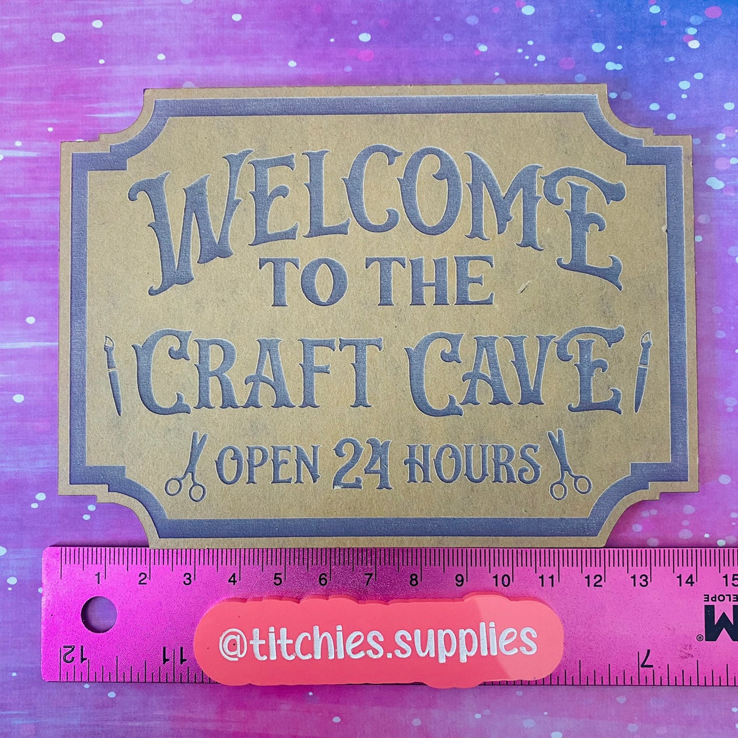 Welcome to The Craft Cave Wall Hanging/Plaque Mould, 6mm Thick