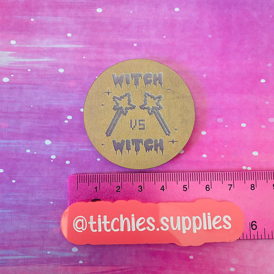 Witch Vs Witch Token Mould, 6mm Thick