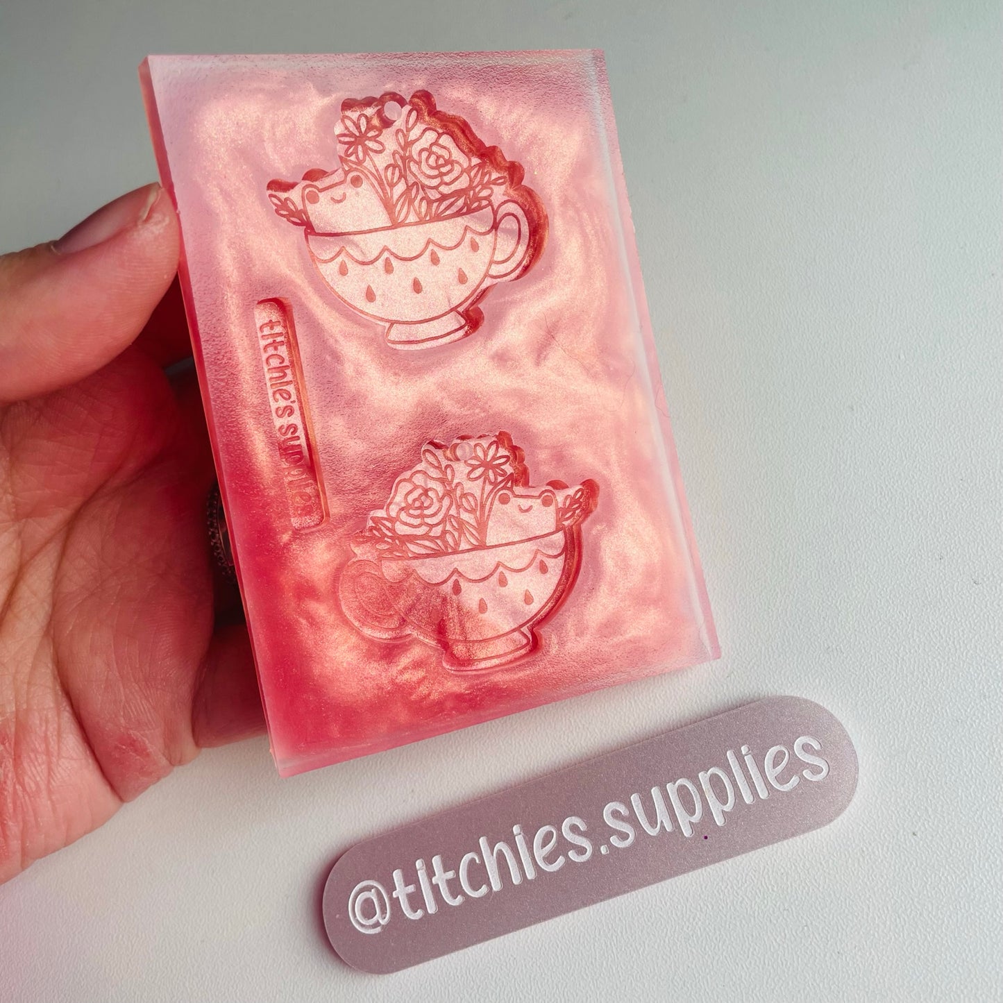 Frog Tea Cup Earring Mould