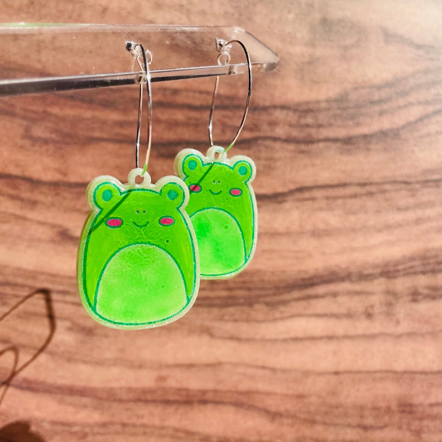 Resin Froggie Earrings