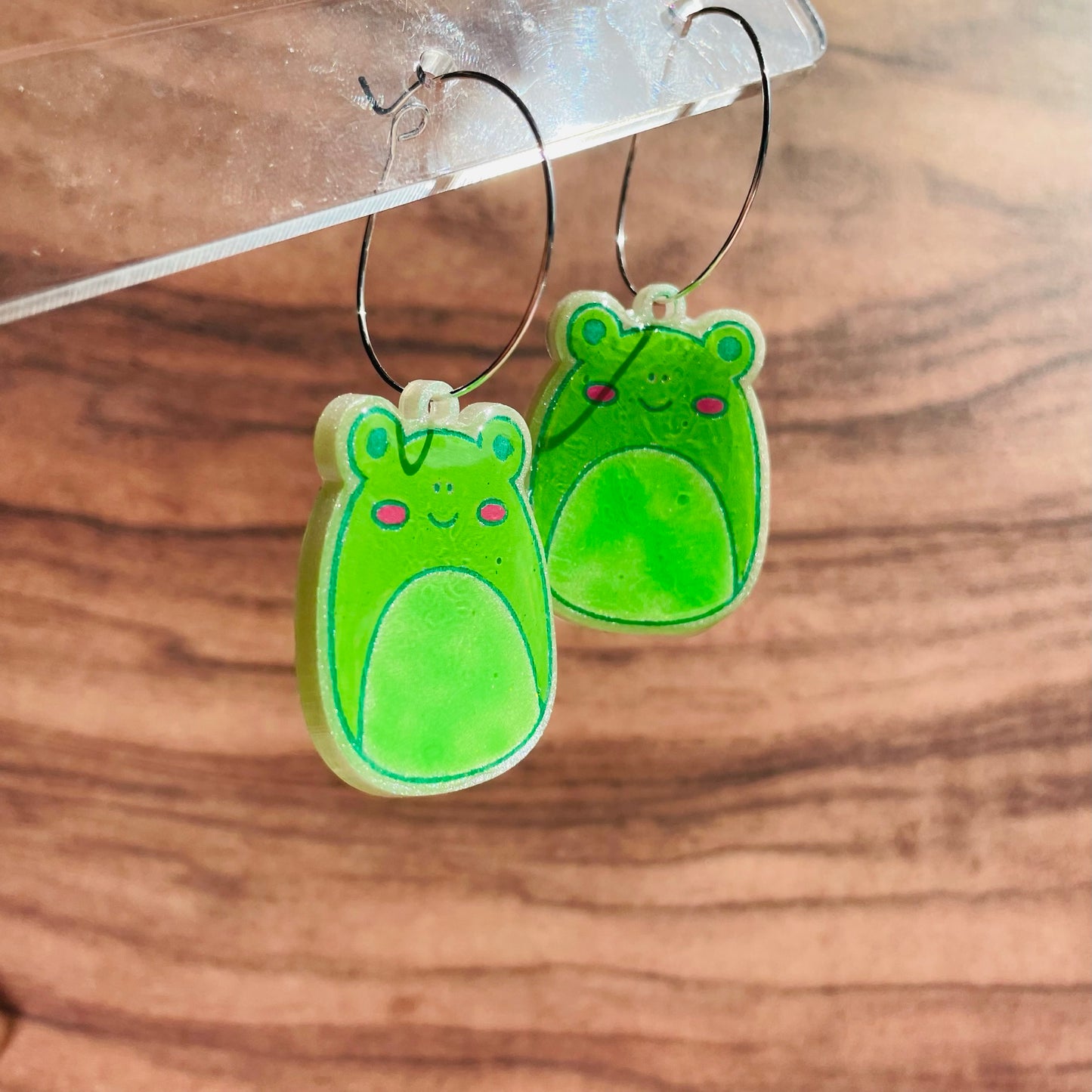 Resin Froggie Earrings