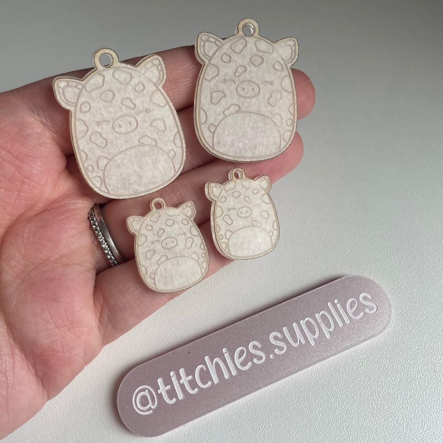 Squishie Giraffe Earring Mould