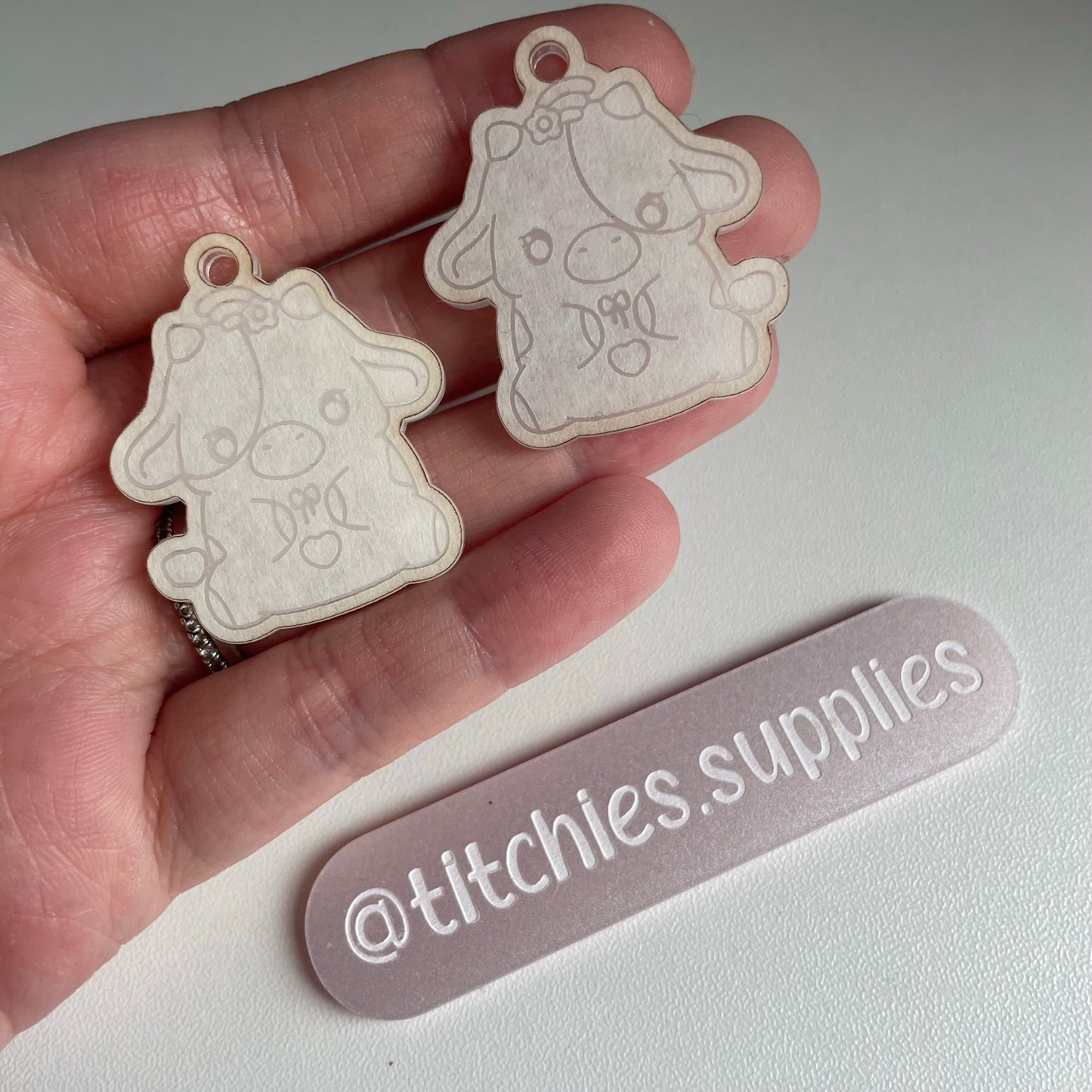 Kawaii Cow Earring Mould