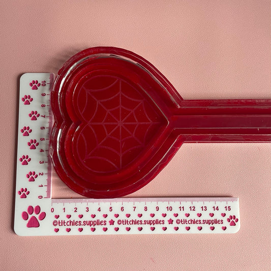 Destash Blanks - Heart Web Wand with Housing