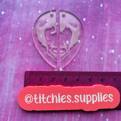 Horror Earrings Mould - IT Clown