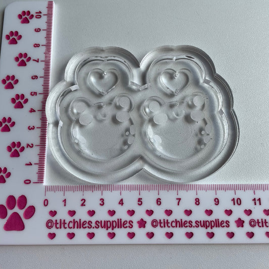 Frog with Hearts Earring Mould