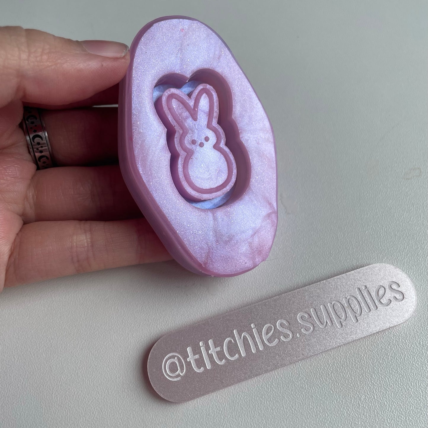 Peep Bunny Shaker Mould, 8mm Thick