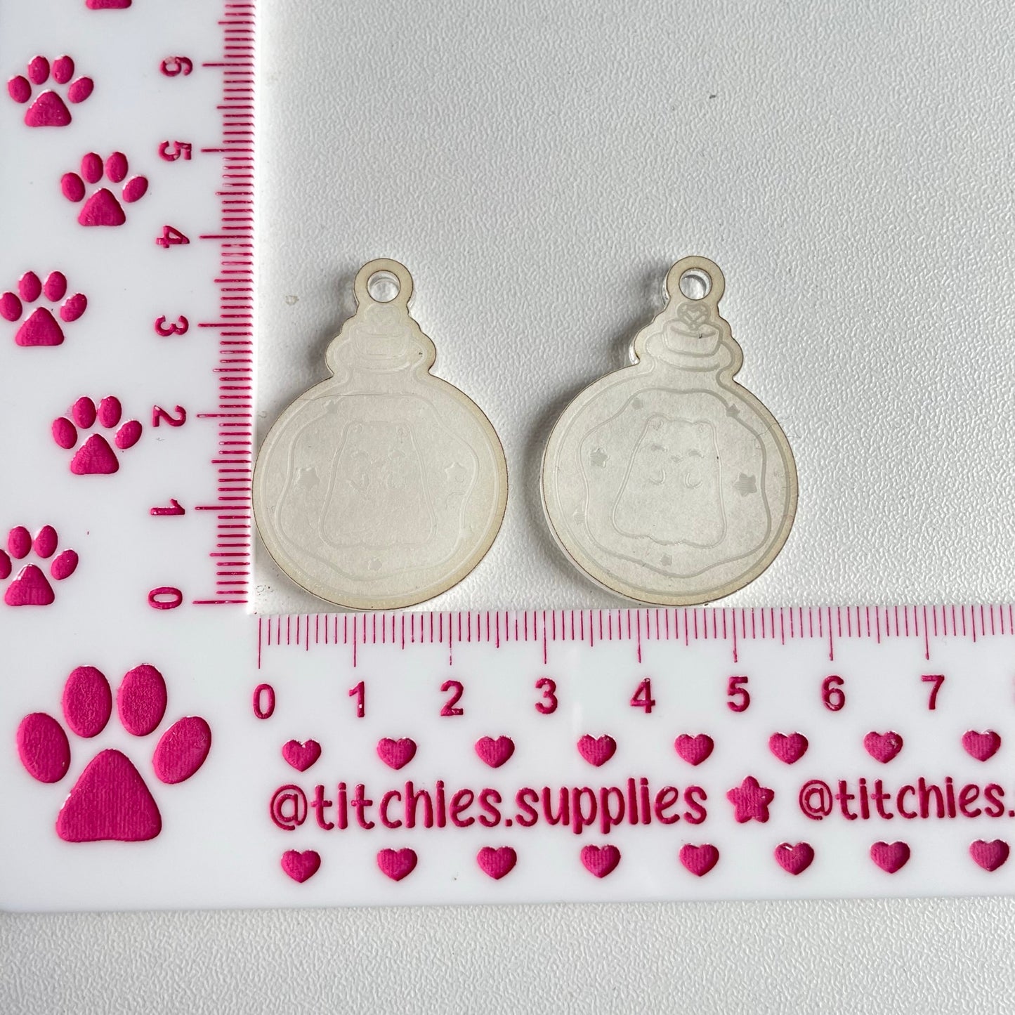 Cat Ghost Potion Bottle Earring Mould