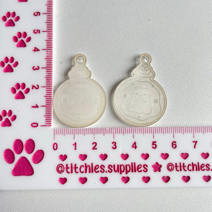 Cat Ghost Potion Bottle Earring Mould