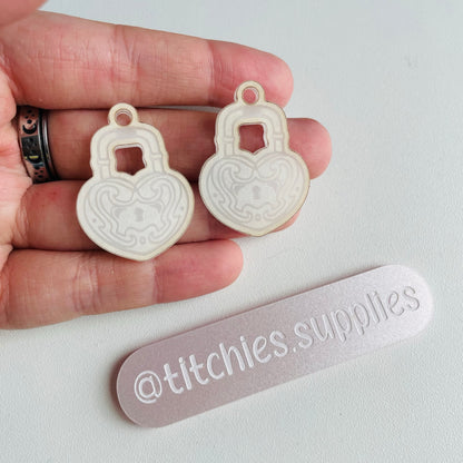 Elegant Padlock Earring Mould