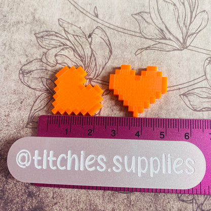 Pixel Heart Earring Mould
