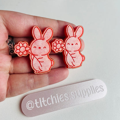 Flower Bun Earring Mould, 5mm Thick