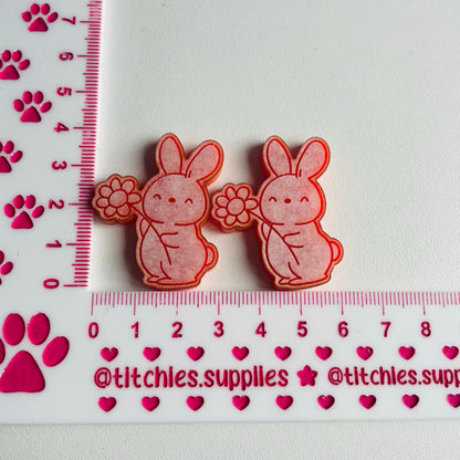 Flower Bun Earring Mould, 5mm Thick