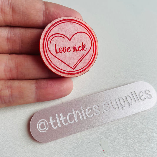 Love Sick Token Mould, 5mm Thick